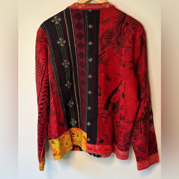 Chicos Embroidered Zippered Jacket - Picture 5 of 10